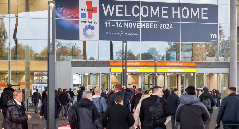 Medica, one of the world's leading trade fairs for medical technology and the healthcare industry, is divided into five spheres—Laboratory Technology and Diagnostics, Medical Technology and Electromedicine, Consumer Goods and Consumables, Physiotherapy and Orthopaedic Technology, and IT Systems and IT Solutions. Photo: Messe Düsseldorf/ctillmann.